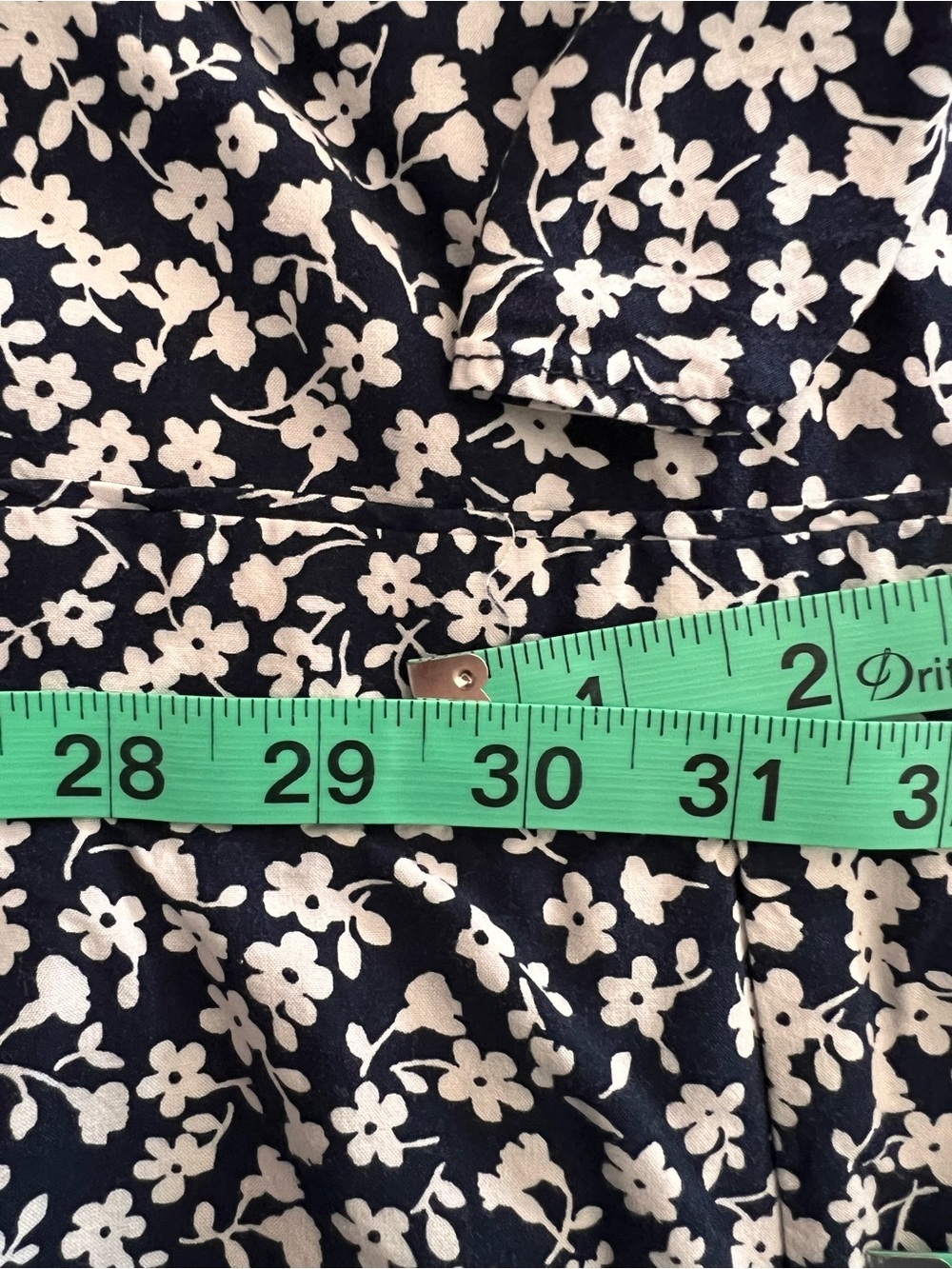 J. Crew Navy & White Floral Spaghetti-Strap Jumpsuit - Picture 6 of 7